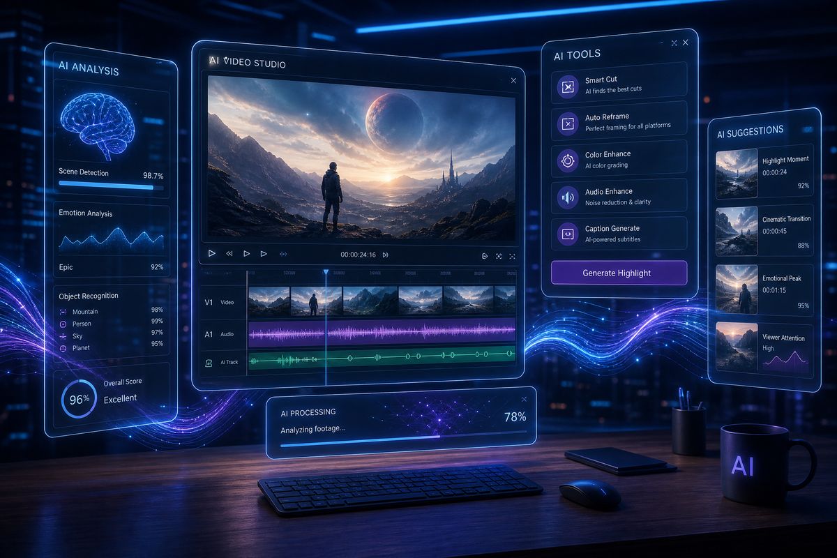 AI视频剪辑教程视频演示 - 抖音风创作工具完整教学